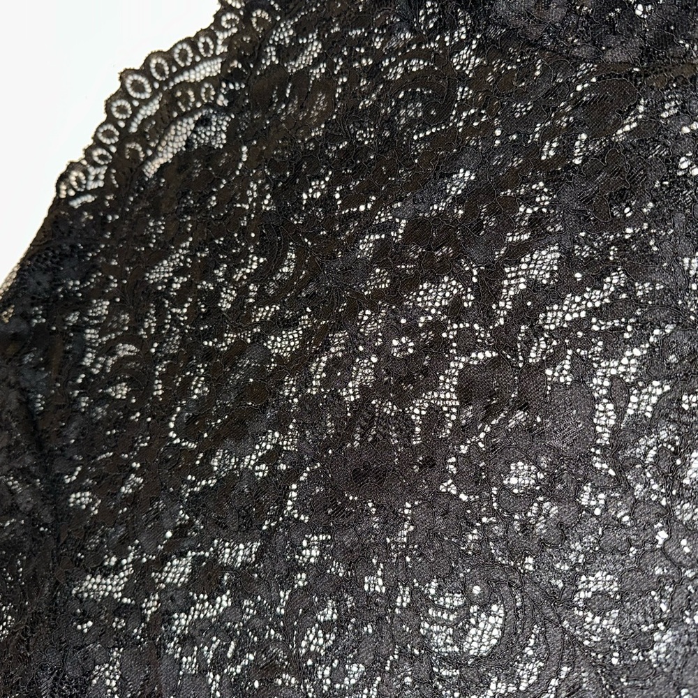 Nightcap “Chartres” black lace cropped long sleeve top & pencil skirt set S - Picture 6 of 16